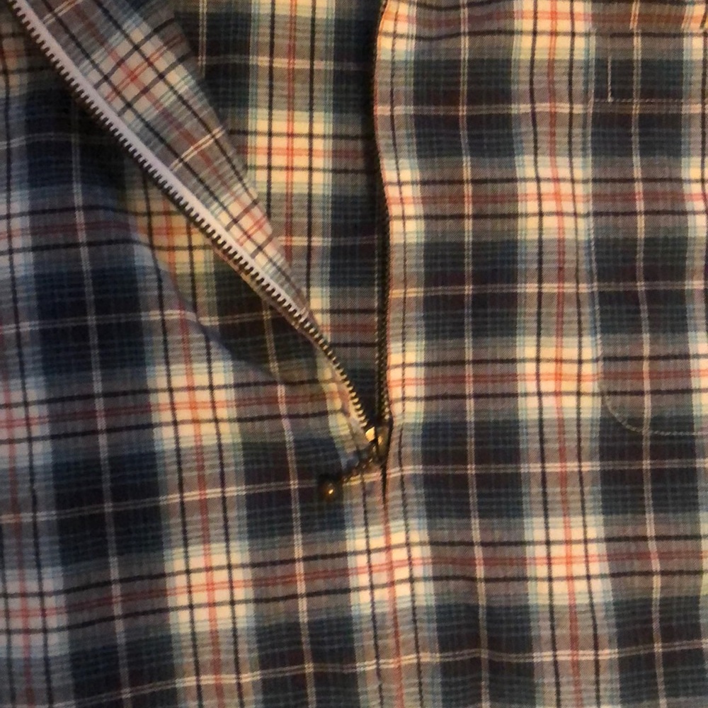 Vintage Gap zippered shirt with checkered design - Picture 3 of 4